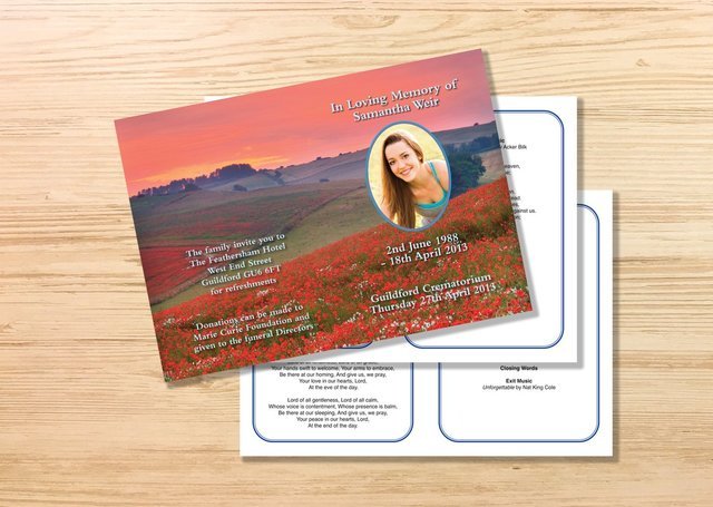 8 Page Order of Service